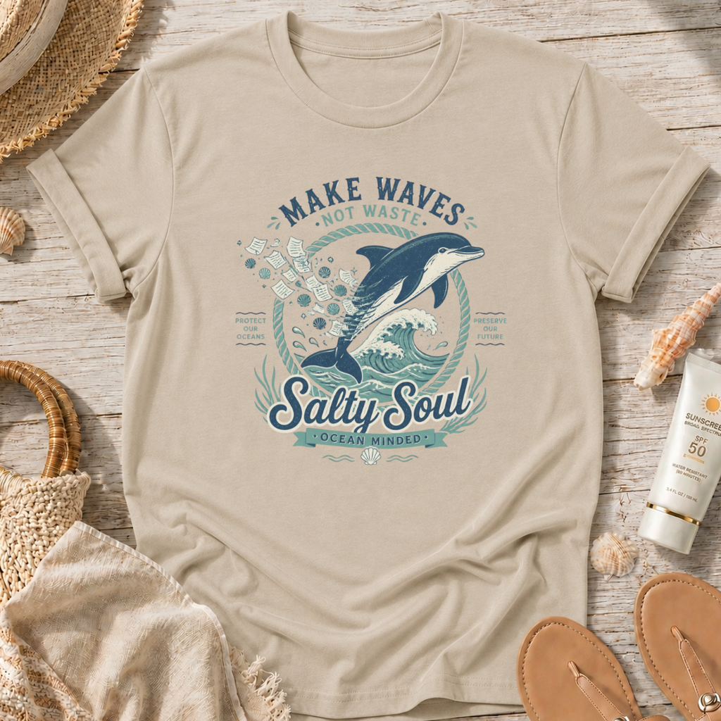 Make Waves Not Waste Dolphin T-Shirt