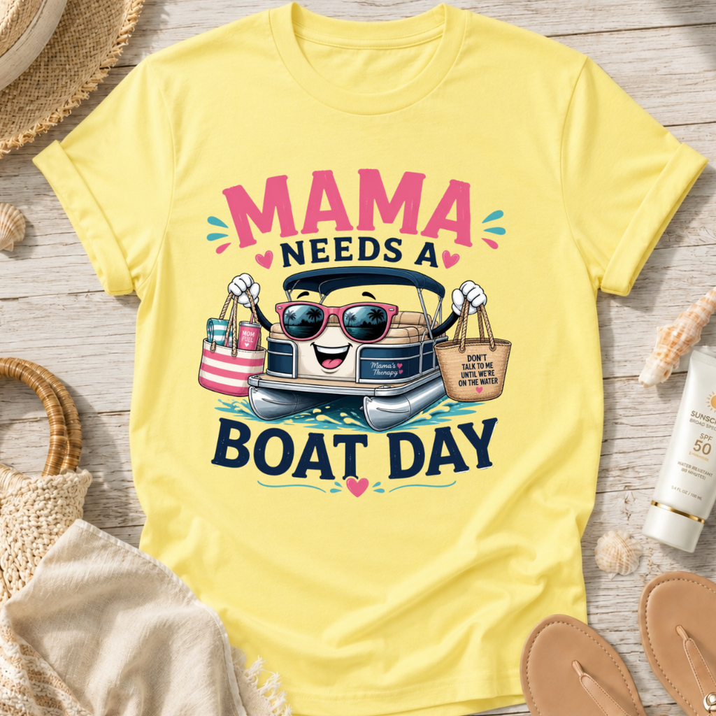 Mama Needs a Boat Day T-Shirt