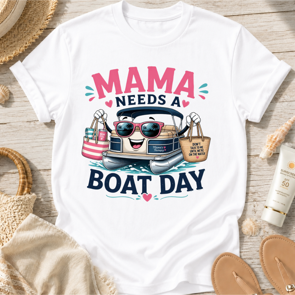 Mama Needs a Boat Day T-Shirt