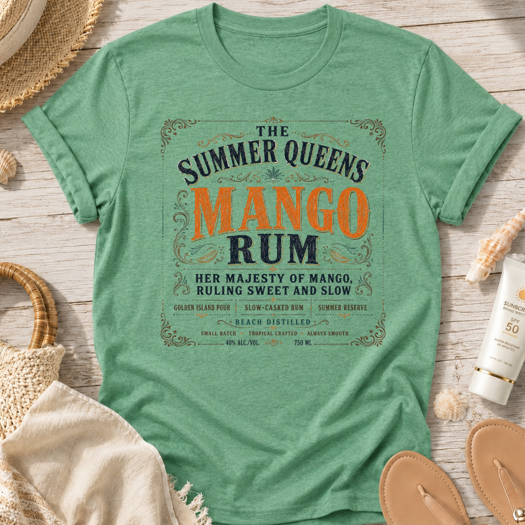 The Summer Queens Mango Rum Label T-Shirt