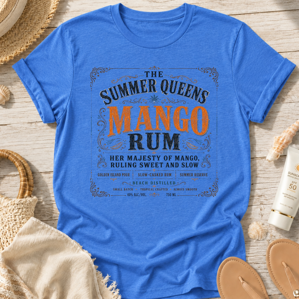 The Summer Queens Mango Rum Label T-Shirt