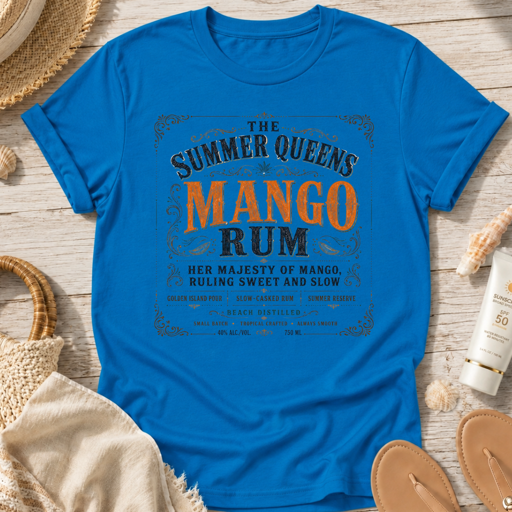 The Summer Queens Mango Rum Label T-Shirt