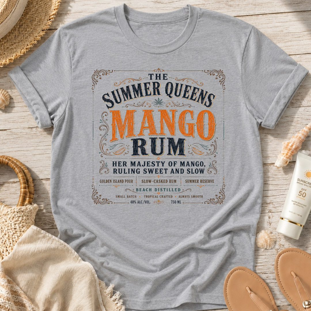 The Summer Queens Mango Rum Label T-Shirt