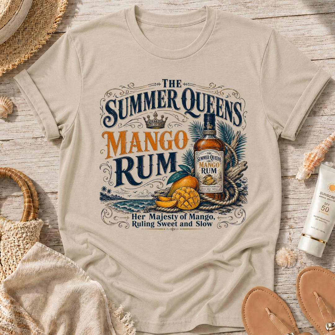 The Summer Queens Mango Rum Bottle T-Shirt