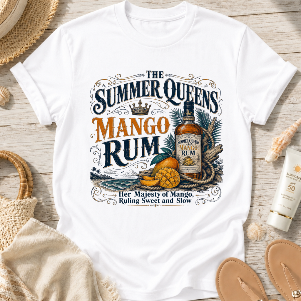 The Summer Queens Mango Rum Bottle T-Shirt