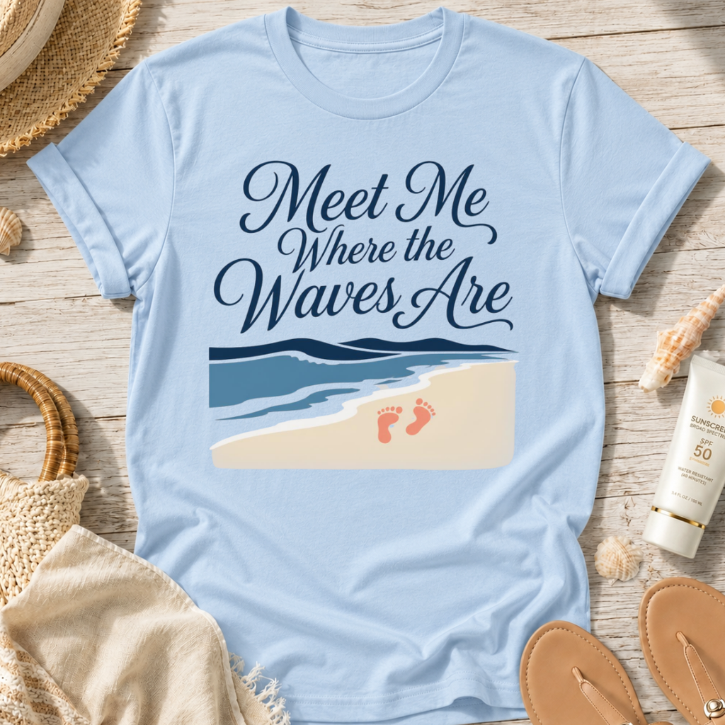 Meet Me Where the Waves Are T-Shirt