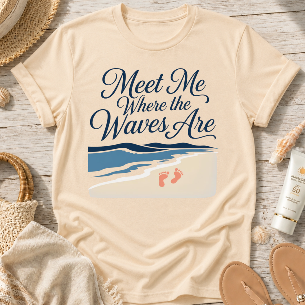 Meet Me Where the Waves Are T-Shirt