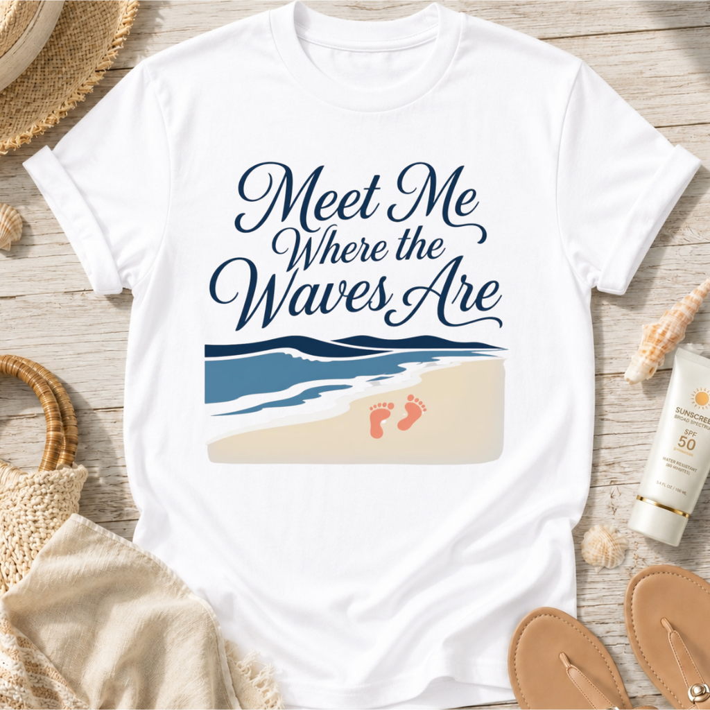 Meet Me Where the Waves Are T-Shirt