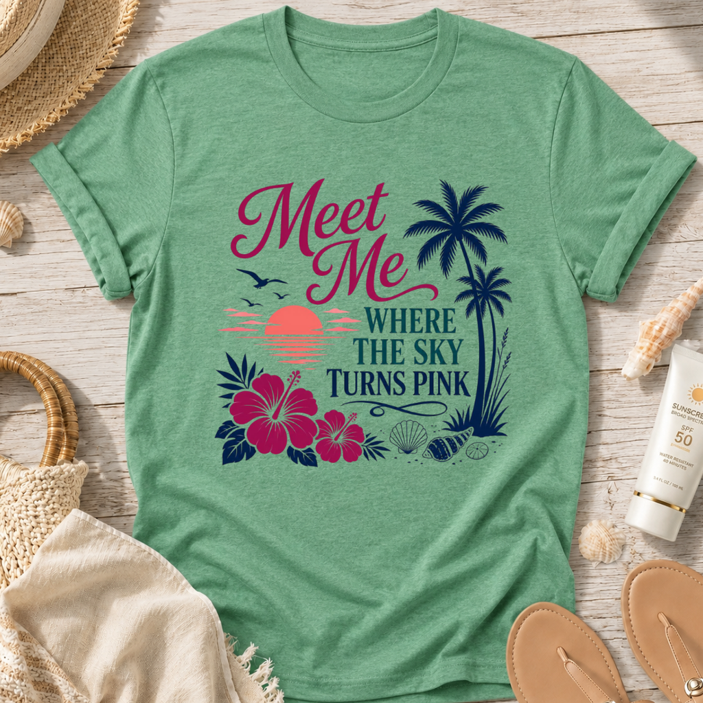 Meet Me Where the Sky Turns Pink T-Shirt