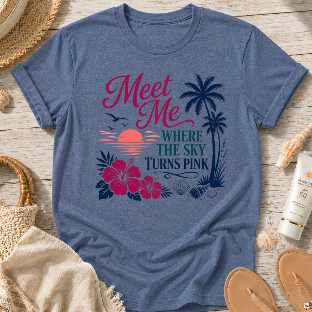 Meet Me Where the Sky Turns Pink T-Shirt