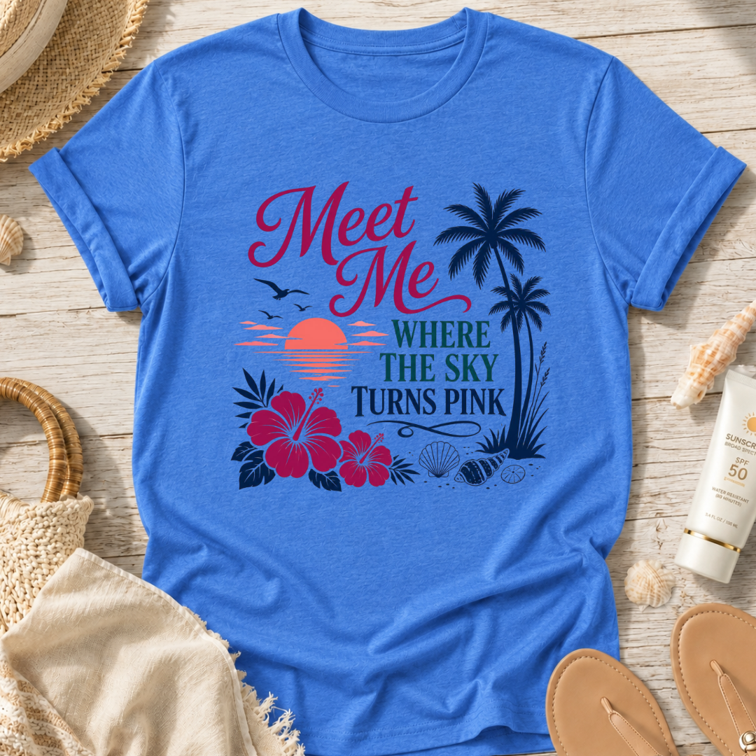 Meet Me Where the Sky Turns Pink T-Shirt