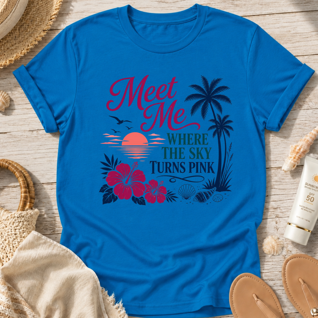 Meet Me Where the Sky Turns Pink T-Shirt