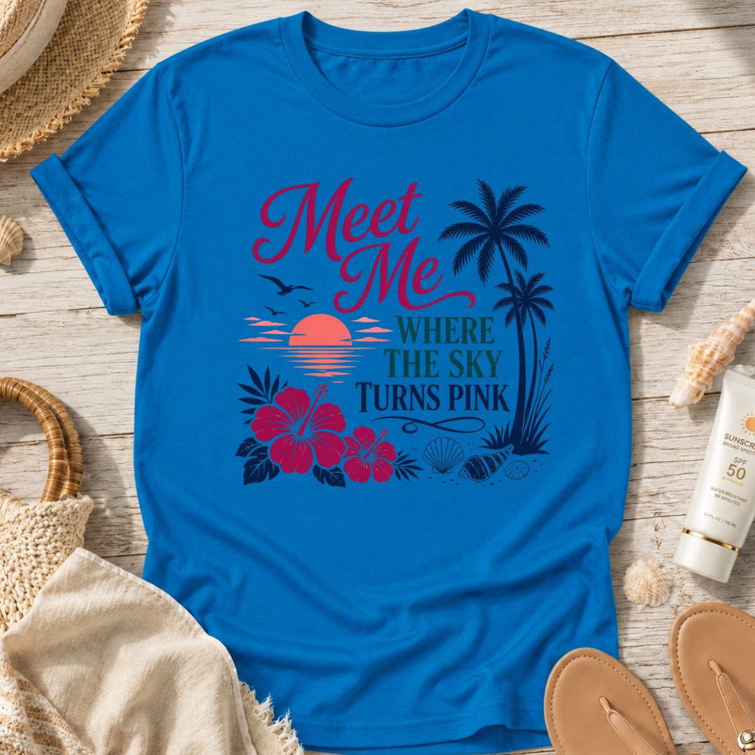 Meet Me Where the Sky Turns Pink T-Shirt