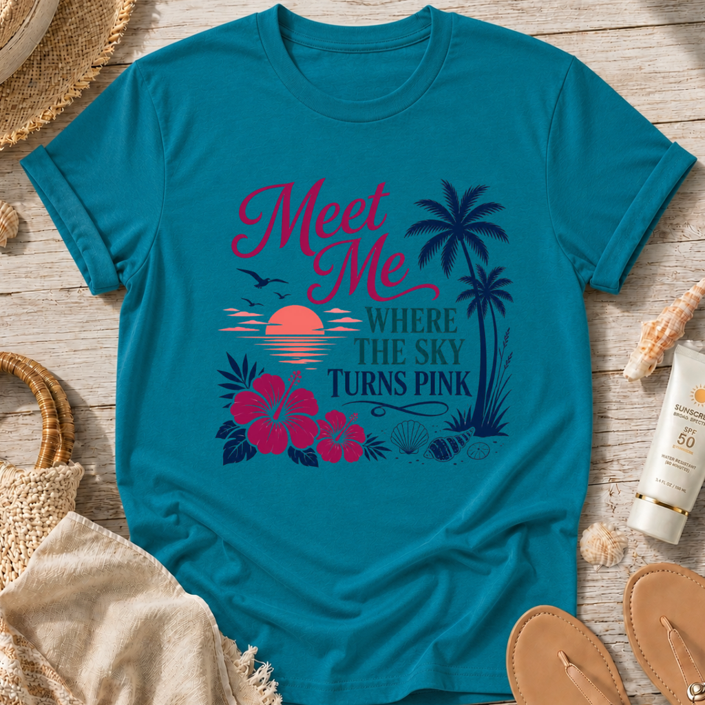 Meet Me Where the Sky Turns Pink T-Shirt