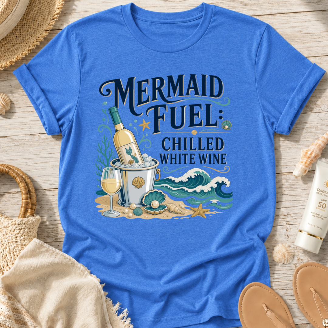 Mermaid Fuel Chilled White Wine T-Shirt