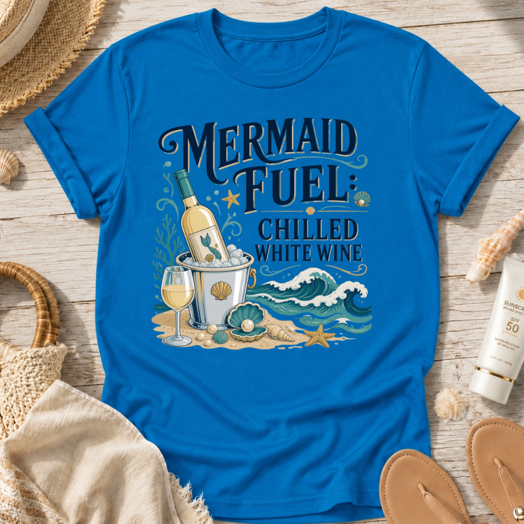 Mermaid Fuel Chilled White Wine T-Shirt