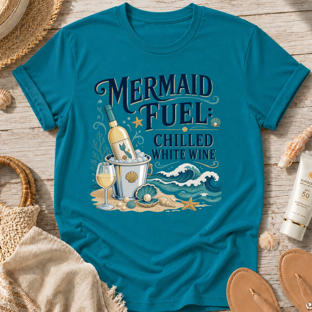 Mermaid Fuel Chilled White Wine T-Shirt