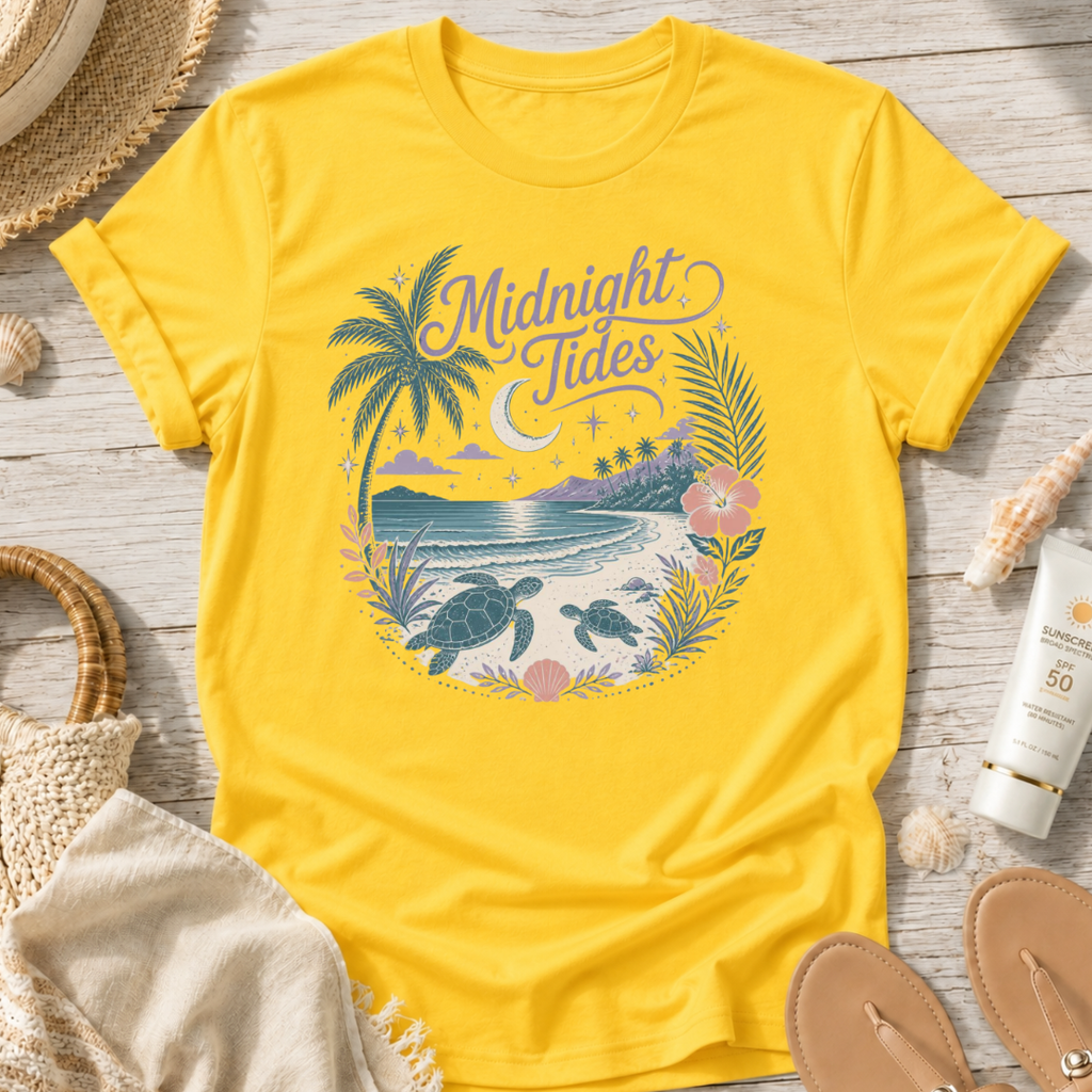 Midnight Tides Beach T-Shirt