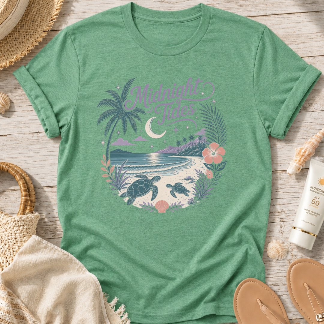 Midnight Tides Beach T-Shirt