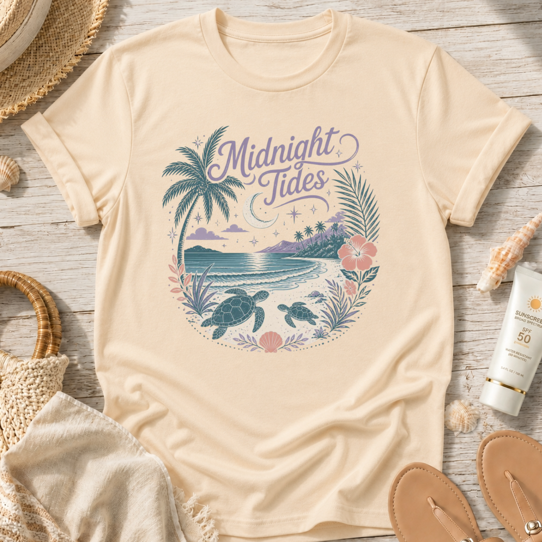 Midnight Tides Beach T-Shirt