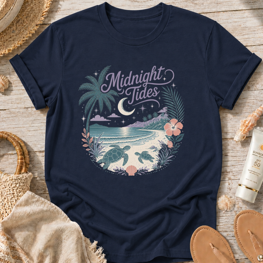 Midnight Tides Beach T-Shirt