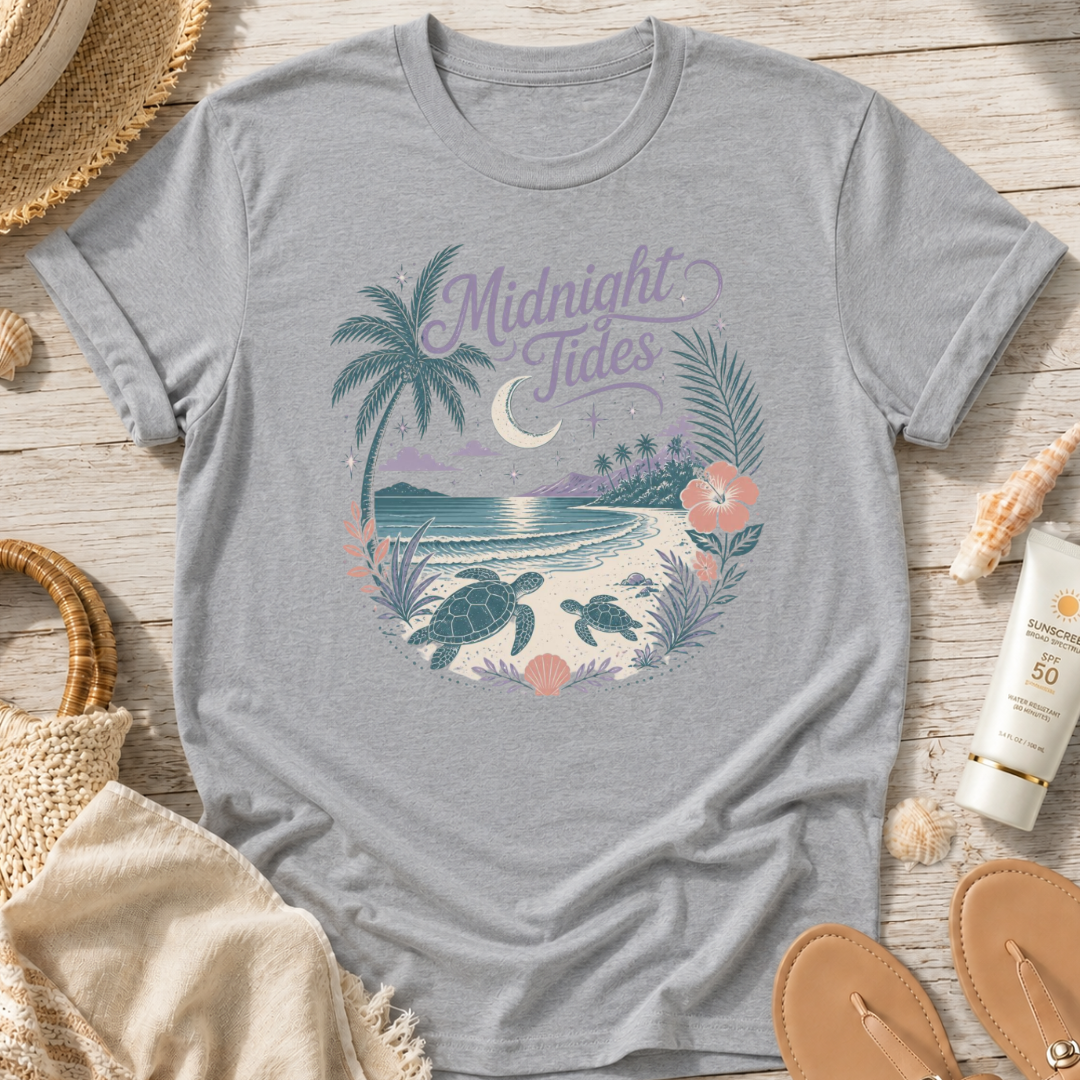 Midnight Tides Beach T-Shirt