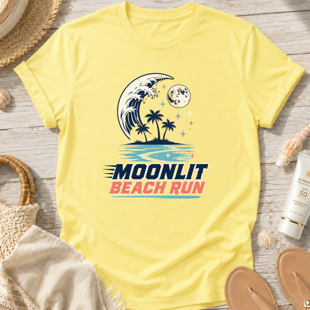 Moonlit Beach Run T-Shirt