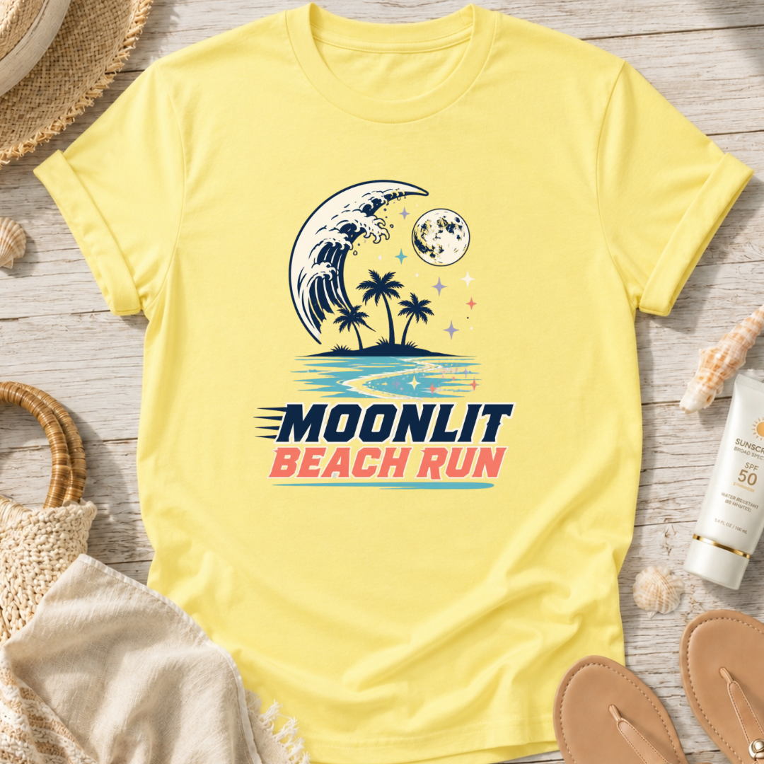 Moonlit Beach Run T-Shirt