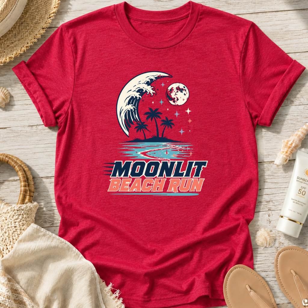 Moonlit Beach Run T-Shirt