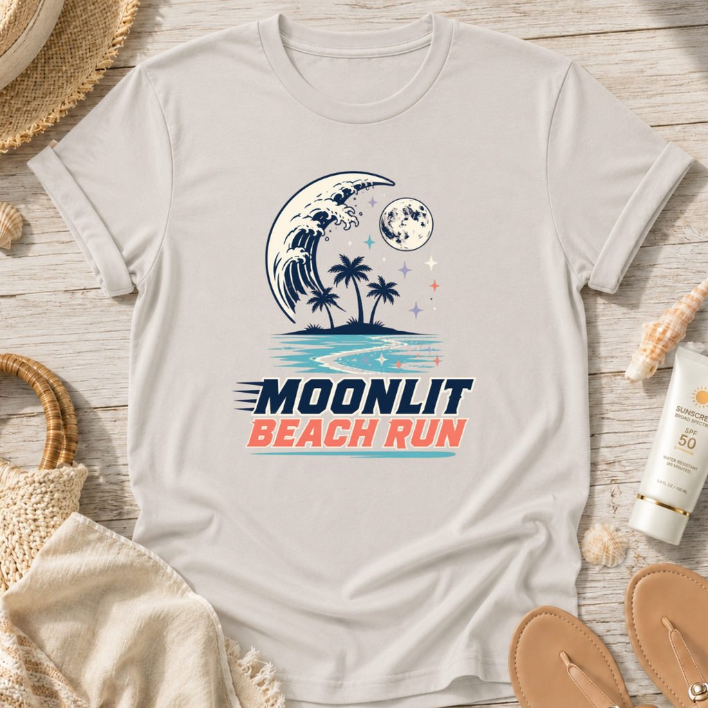 Moonlit Beach Run T-Shirt