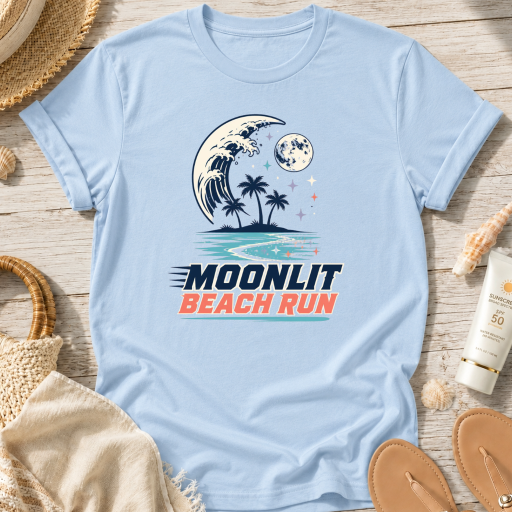Moonlit Beach Run T-Shirt