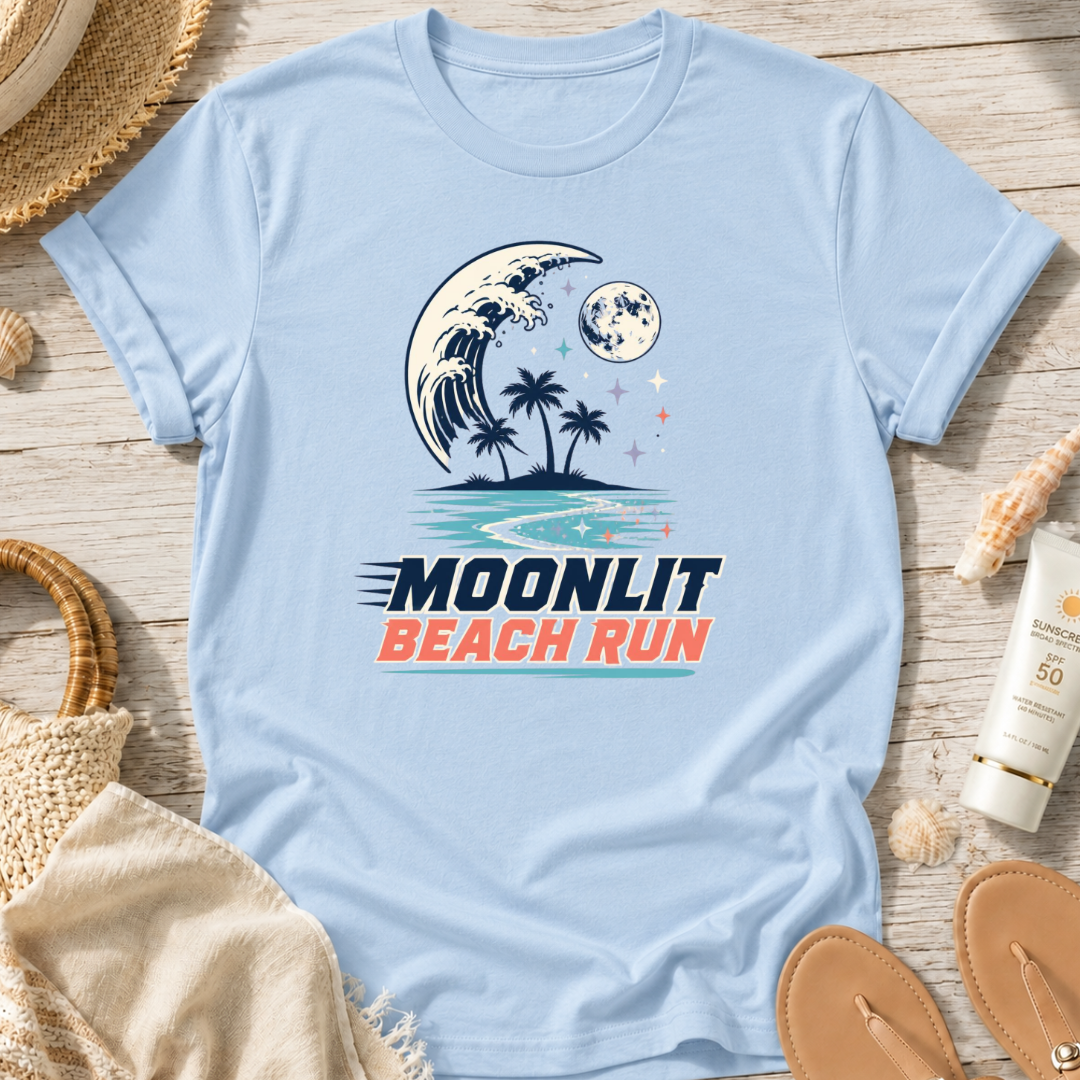 Moonlit Beach Run T-Shirt