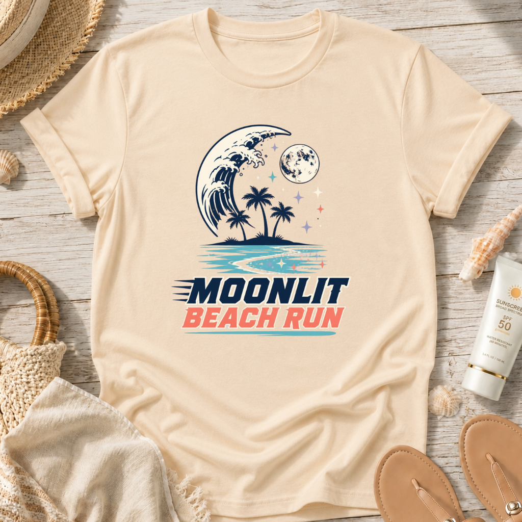 Moonlit Beach Run T-Shirt