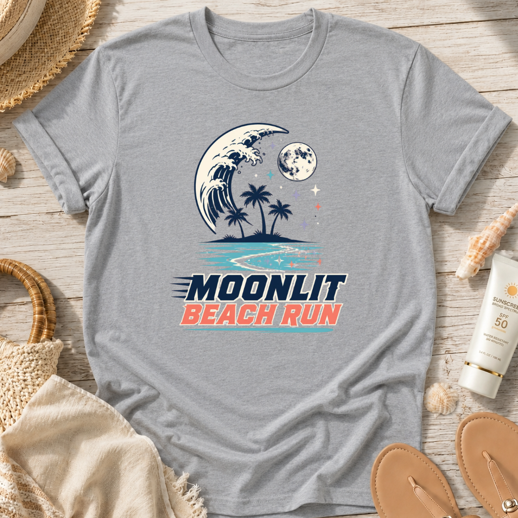 Moonlit Beach Run T-Shirt