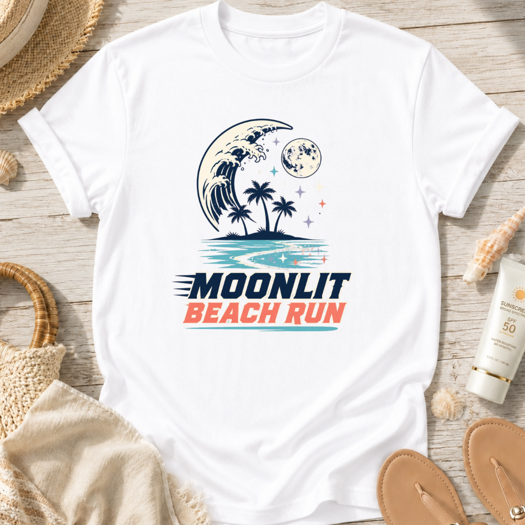 Moonlit Beach Run T-Shirt