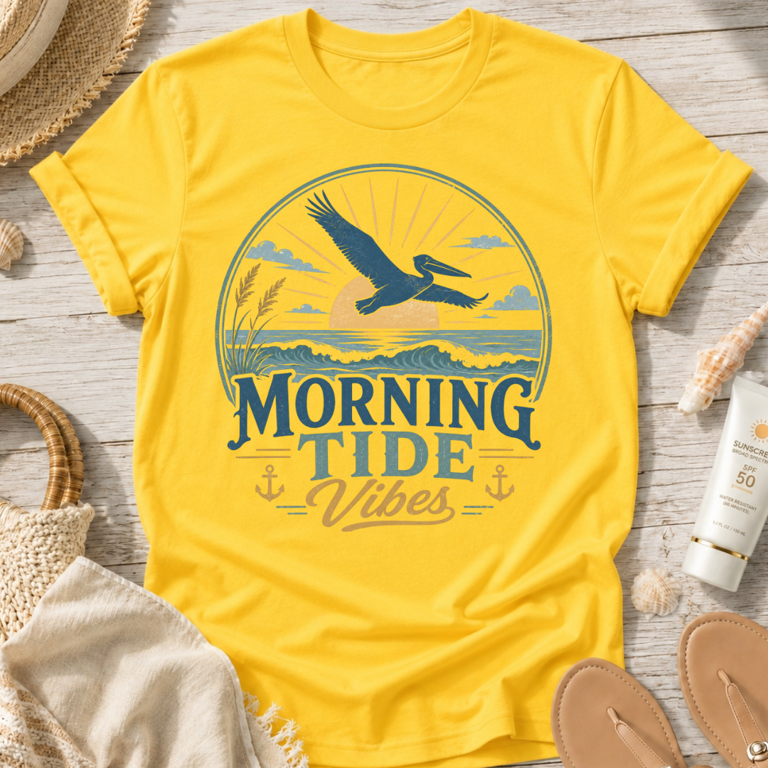 Morning Tide Vibes Beach T-Shirt
