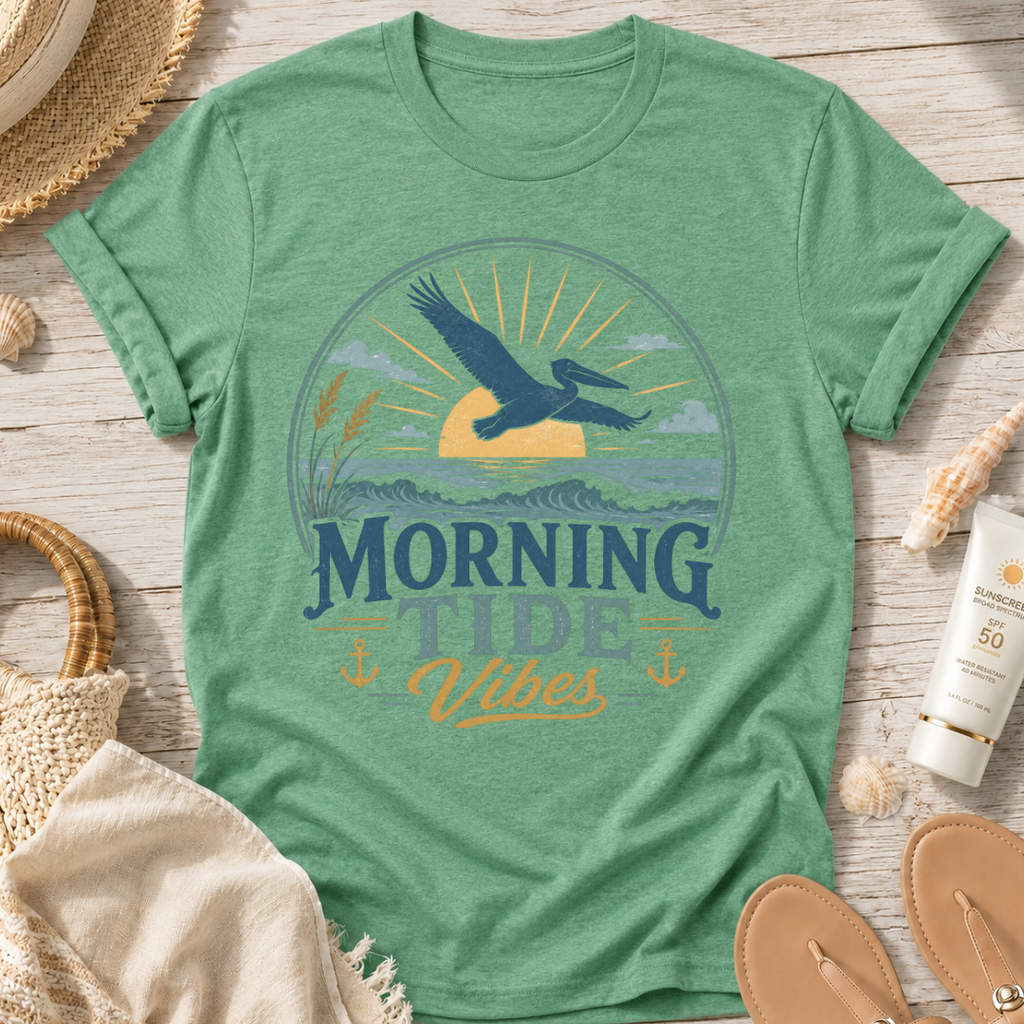 Morning Tide Vibes Beach T-Shirt
