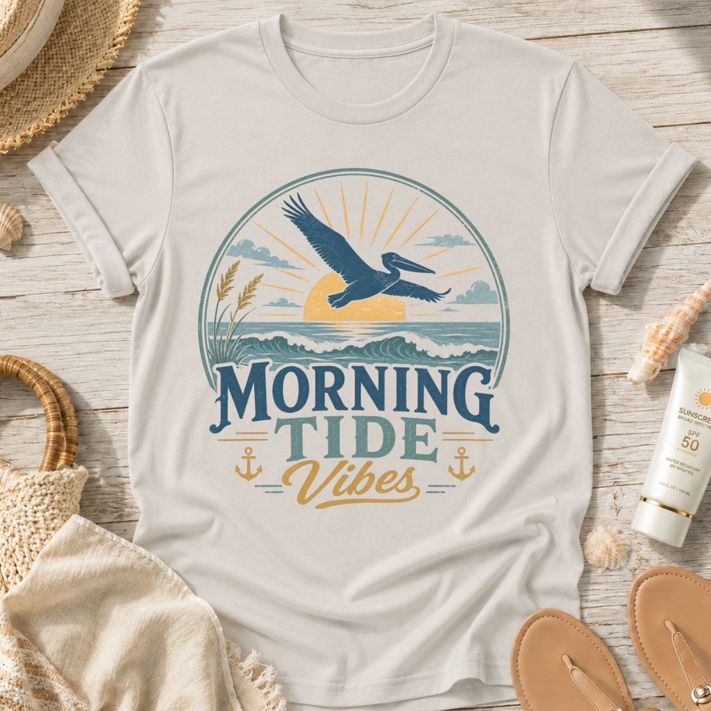 Morning Tide Vibes Beach T-Shirt