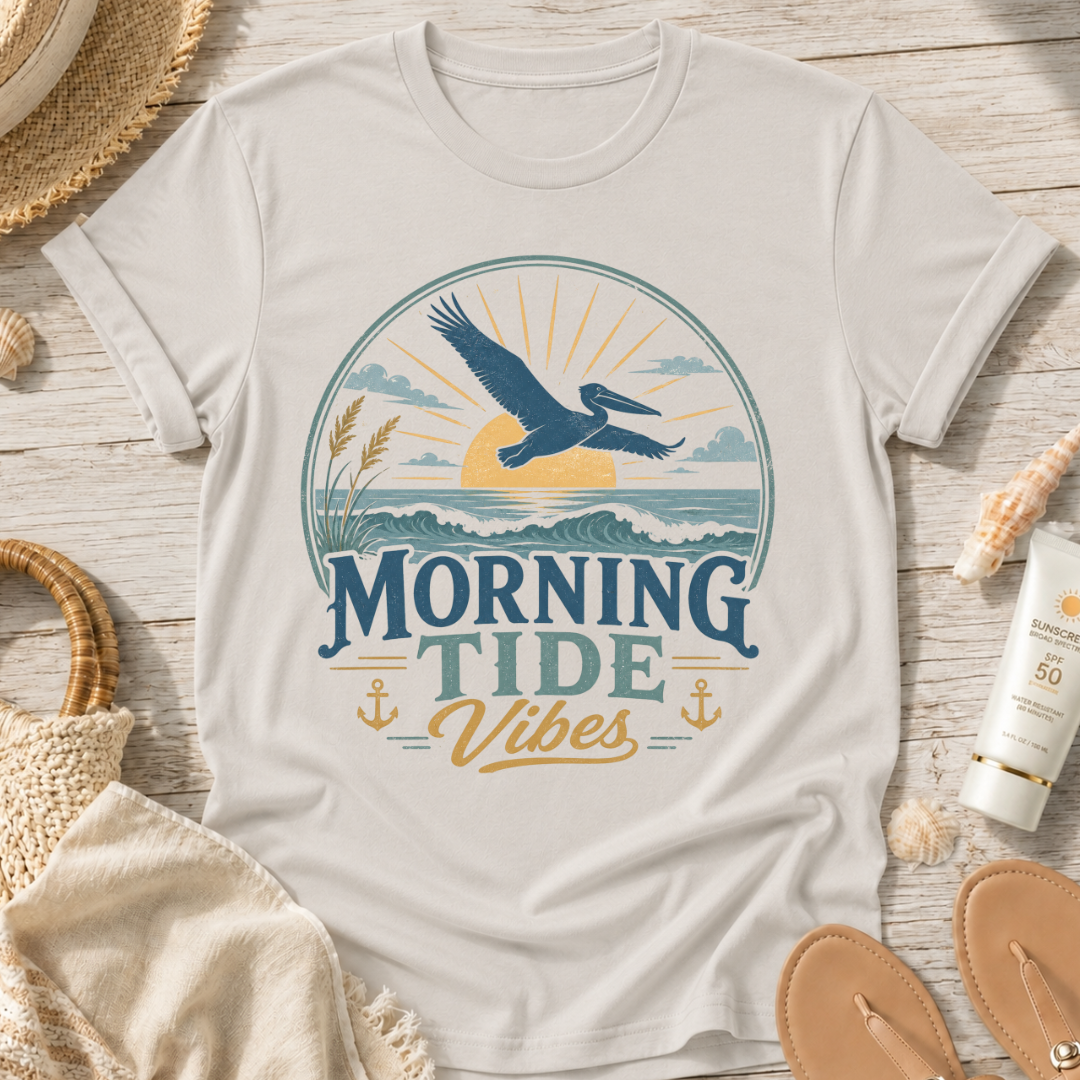 Morning Tide Vibes Beach T-Shirt