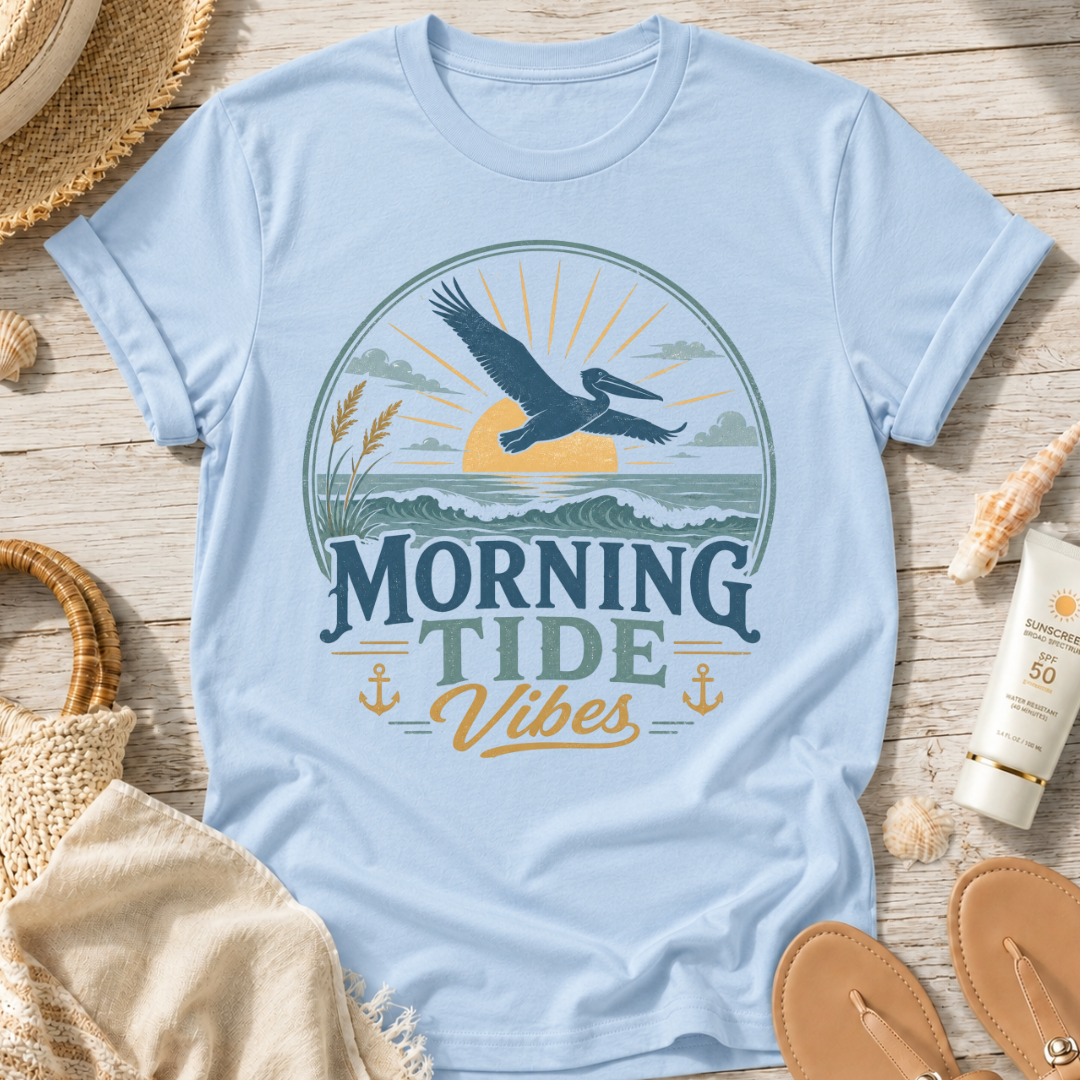 Morning Tide Vibes Beach T-Shirt