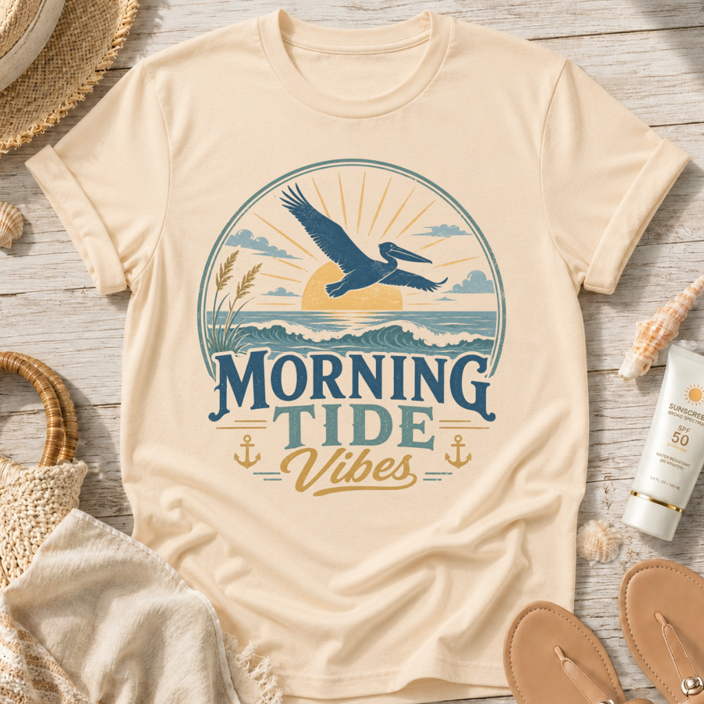 Morning Tide Vibes Beach T-Shirt
