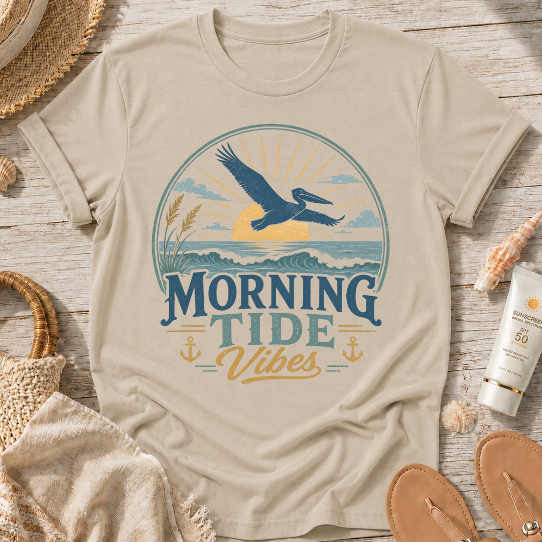 Morning Tide Vibes Beach T-Shirt