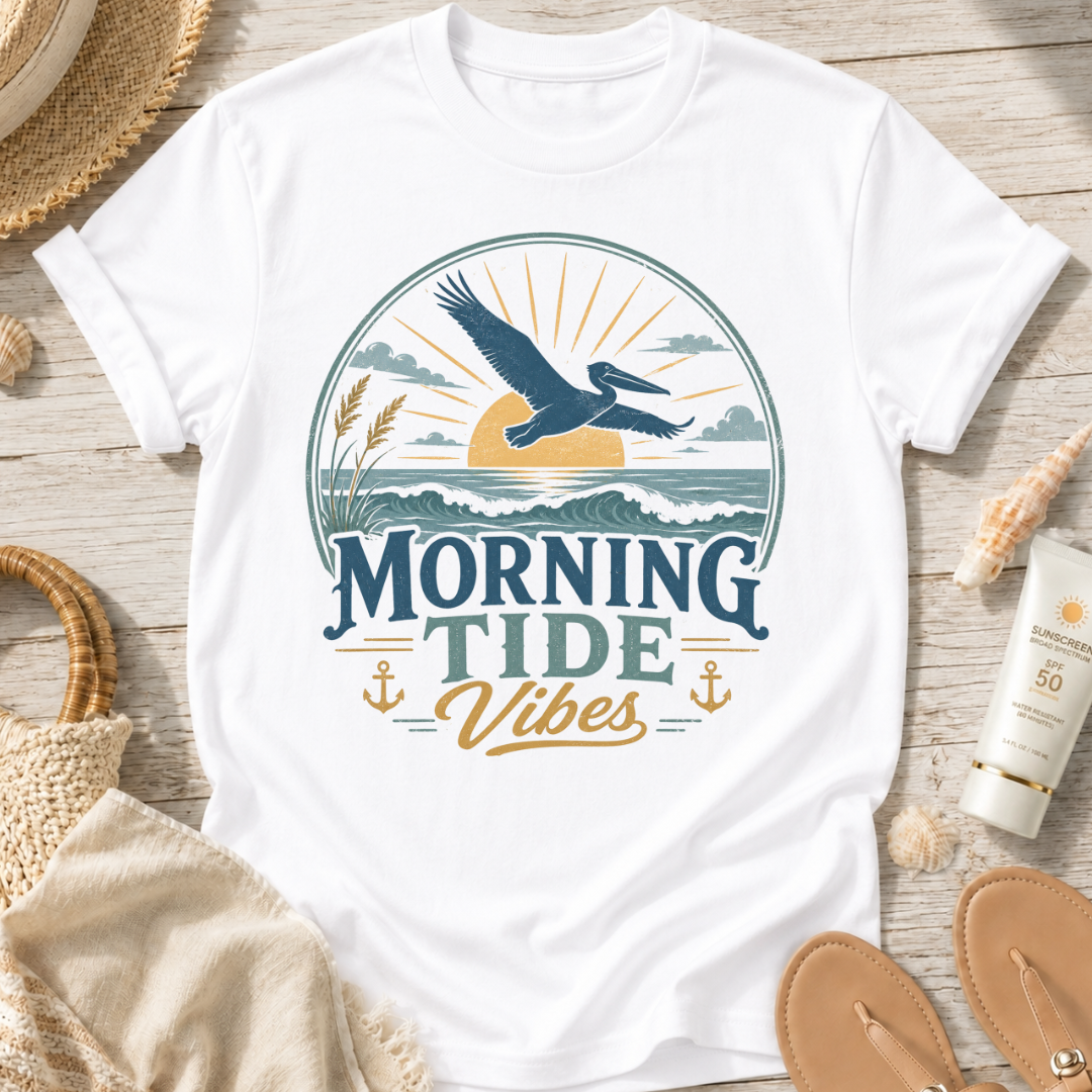 Morning Tide Vibes Beach T-Shirt