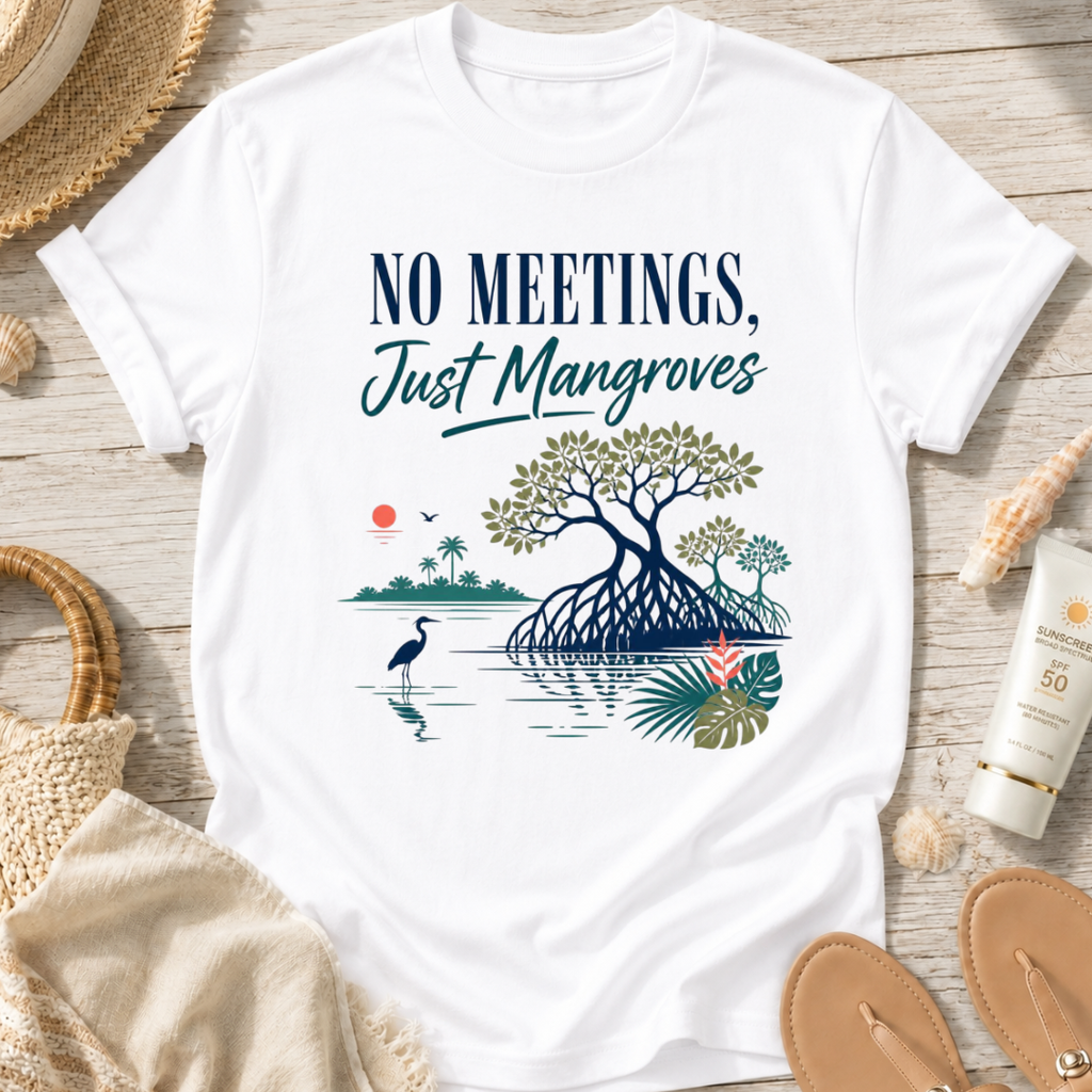 No Meetings, Just Mangroves T-Shirt