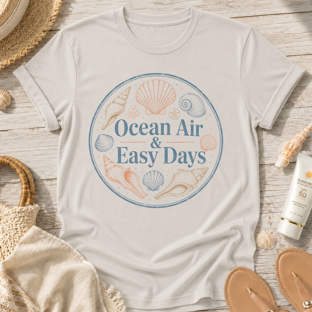 Ocean Air & Easy Days T‑Shirt