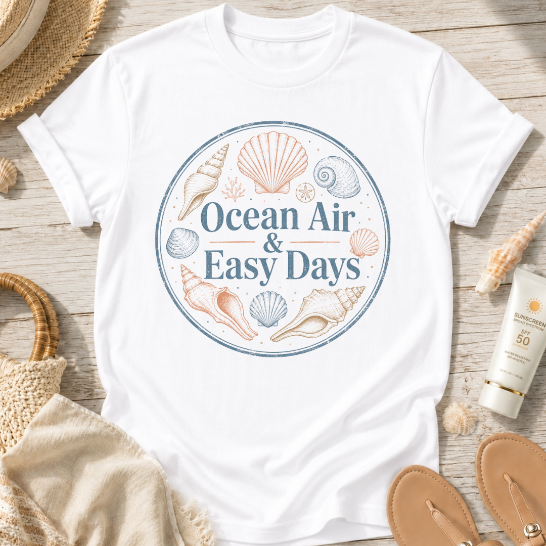 Ocean Air & Easy Days T‑Shirt