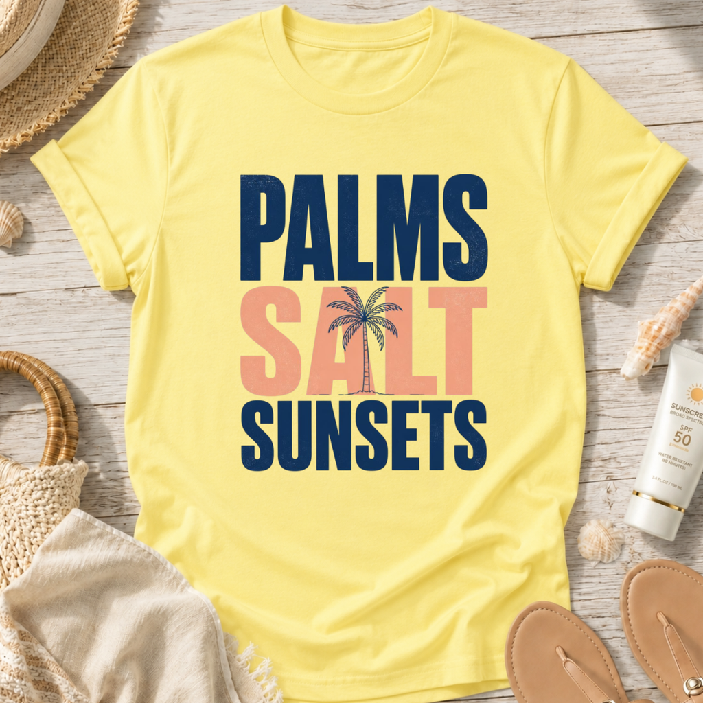 Palms Salt Sunsets T-Shirt
