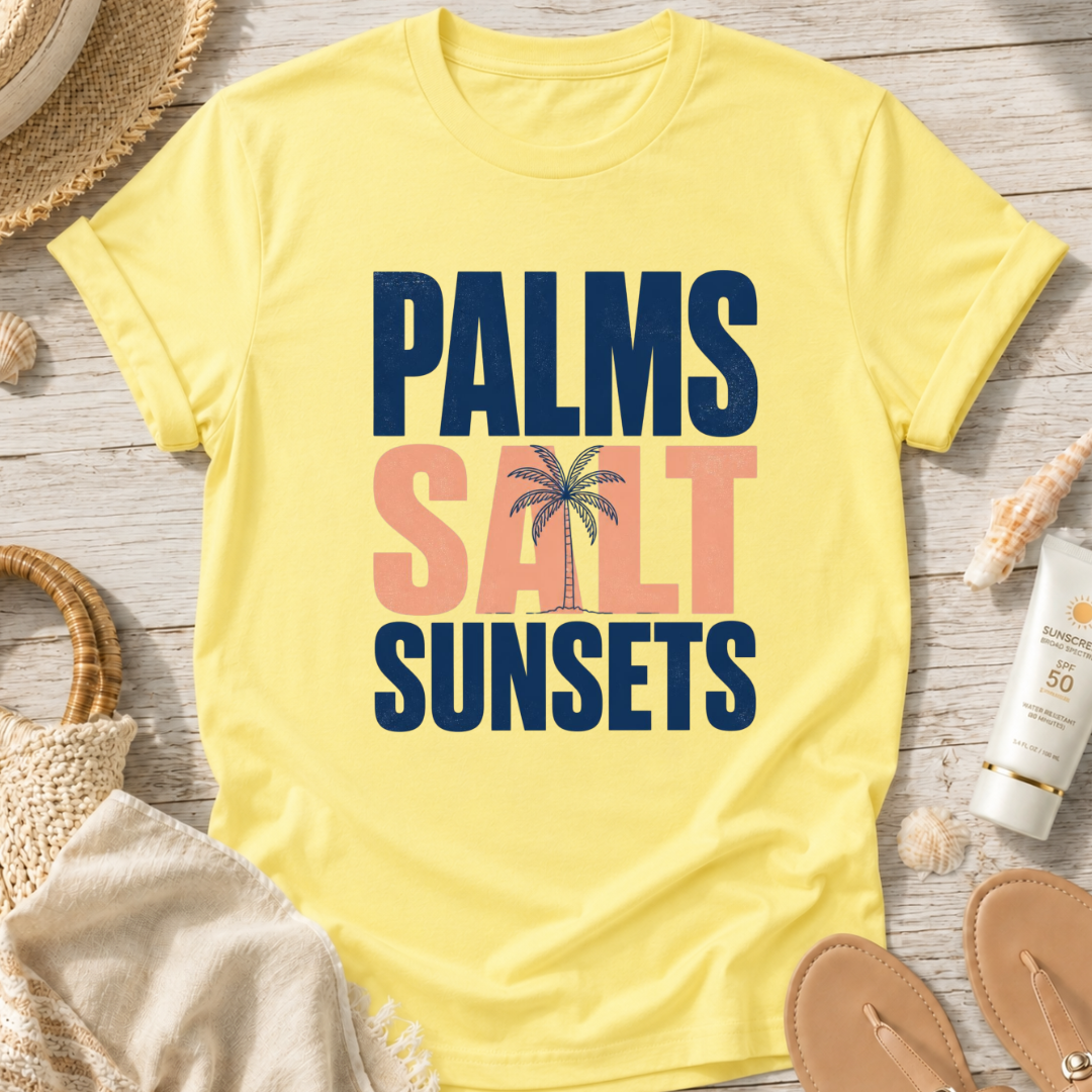 Palms Salt Sunsets T-Shirt
