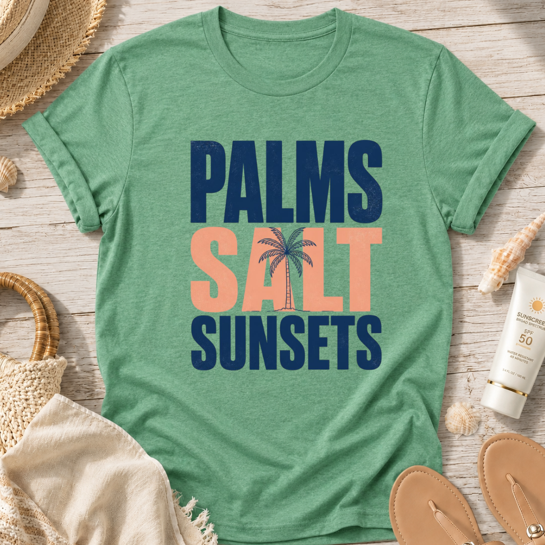 Palms Salt Sunsets T-Shirt