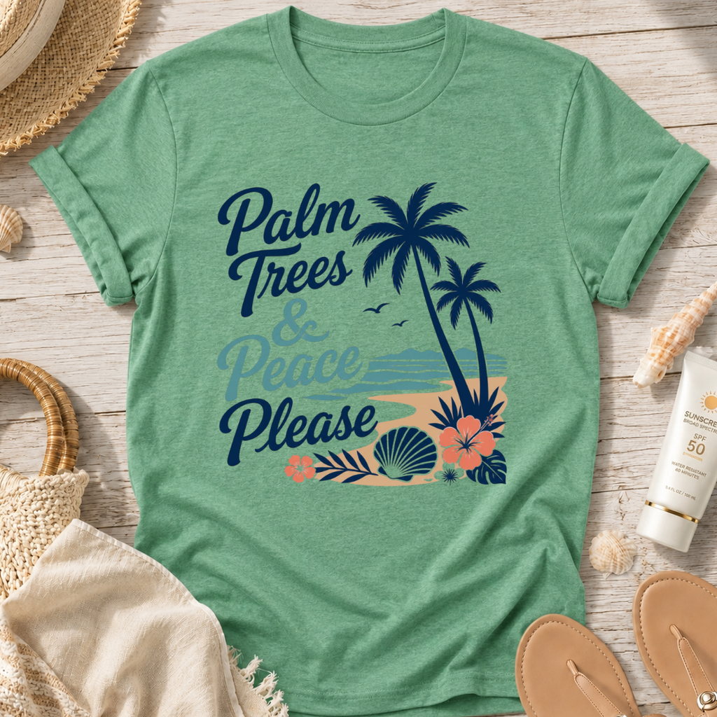 Palm Trees & Peace Please T-Shirt